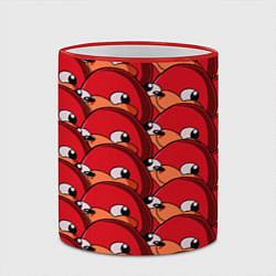 Кружка 3D Knuckles, цвет: 3D-красный кант — фото 2