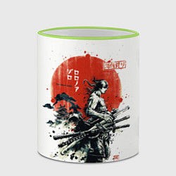 Кружка 3D ONE PIECE ZOHO SAMURAI, цвет: 3D-светло-зеленый кант — фото 2