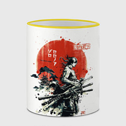 Кружка 3D ONE PIECE ZOHO SAMURAI, цвет: 3D-желтый кант — фото 2