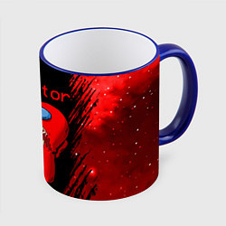 Кружка 3D AMONG US - MONSTER, цвет: 3D-синий кант