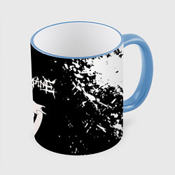 Кружка 3D GHOSTEMANE, цвет: 3D-небесно-голубой кант