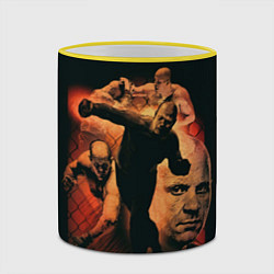 Кружка 3D Федор Емельяненко Император, цвет: 3D-желтый кант — фото 2