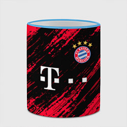 Кружка 3D BAYERN MUNCHEN БАВАРИЯ, цвет: 3D-небесно-голубой кант — фото 2