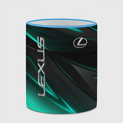 Кружка 3D Lexus, цвет: 3D-небесно-голубой кант — фото 2