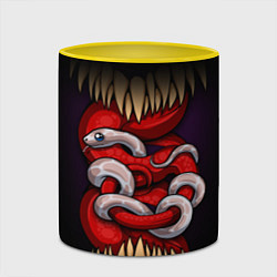 Кружка 3D Monster and snake, цвет: 3D-белый + желтый — фото 2