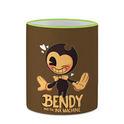 Кружка 3D Bendy And The Ink Machine, цвет: 3D-светло-зеленый кант — фото 2