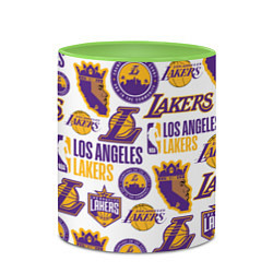 Кружка 3D LAKERS LOGO, цвет: 3D-белый + светло-зеленый — фото 2