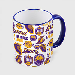 Кружка 3D LAKERS LOGO, цвет: 3D-синий кант