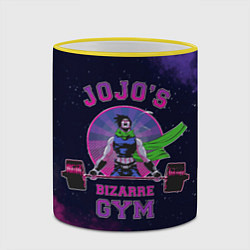 Кружка 3D JoJo’s Bizarre Adventure Gym, цвет: 3D-желтый кант — фото 2