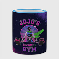 Кружка 3D JoJo’s Bizarre Adventure Gym, цвет: 3D-небесно-голубой кант — фото 2