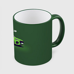 Кружка 3D AUDI RS Q3 Z, цвет: 3D-зеленый кант
