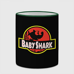 Кружка 3D Baby Shark, цвет: 3D-зеленый кант — фото 2