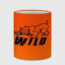Кружка 3D WildДикий, цвет: 3D-оранжевый кант — фото 2