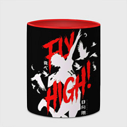 Кружка 3D Haikyuu Haikyu Haikuu !, цвет: 3D-белый + красный — фото 2