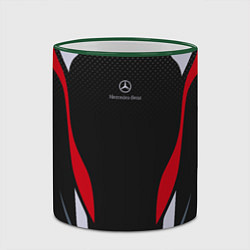 Кружка 3D Mercedes-Benz, цвет: 3D-зеленый кант — фото 2