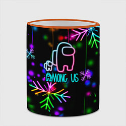 Кружка 3D Among Us New Year, цвет: 3D-оранжевый кант — фото 2