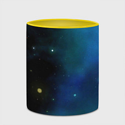 Кружка 3D Туманный космос, цвет: 3D-белый + желтый — фото 2