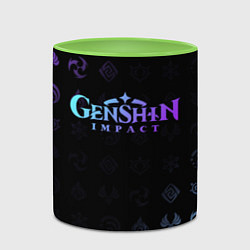 Кружка 3D GENSHIN IMPACT, цвет: 3D-белый + светло-зеленый — фото 2