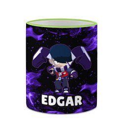 Кружка 3D BRAWL STARS EDGAR, цвет: 3D-светло-зеленый кант — фото 2
