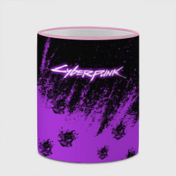 Кружка 3D Cyberpunk neon, цвет: 3D-розовый кант — фото 2