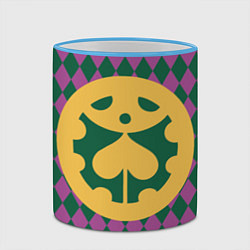 Кружка 3D ДжоДжо, цвет: 3D-небесно-голубой кант — фото 2