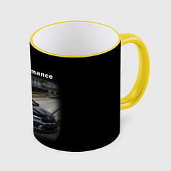 Кружка 3D BMW Z, цвет: 3D-желтый кант