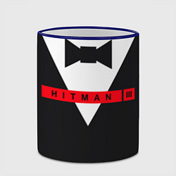 Кружка 3D Hitman III, цвет: 3D-синий кант — фото 2