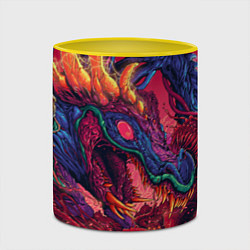 Кружка 3D HYPER BEAST, цвет: 3D-белый + желтый — фото 2