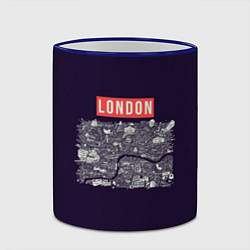 Кружка 3D LONDON, цвет: 3D-синий кант — фото 2