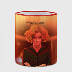 Кружка 3D Queens Gambit Ход Королевы, цвет: 3D-красный кант — фото 2
