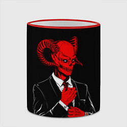Кружка 3D Дьявол, цвет: 3D-красный кант — фото 2