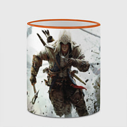 Кружка 3D Assassin’s Creed 3, цвет: 3D-оранжевый кант — фото 2