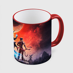 Кружка 3D THE ELDER SCROLLS, цвет: 3D-красный кант