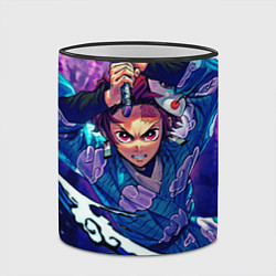 Кружка 3D Танджиро камадо Клинок Демонов, цвет: 3D-черный кант — фото 2