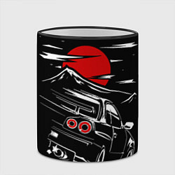 Кружка 3D Skyline R 34 R34 скайлайн, цвет: 3D-черный кант — фото 2