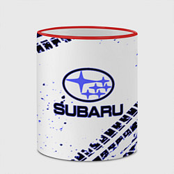 Кружка 3D SUBARU, цвет: 3D-красный кант — фото 2