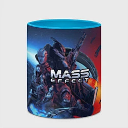 Кружка 3D Mass EFFECT Legendary ed, цвет: 3D-белый + небесно-голубой — фото 2