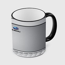 Кружка 3D SUBARU СУБАРУ, цвет: 3D-черный кант