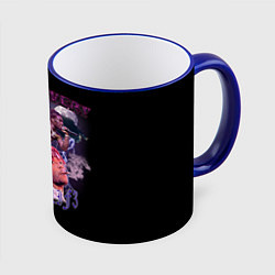 Кружка 3D LIL UZI VERT XO TOUR LIF3, цвет: 3D-синий кант