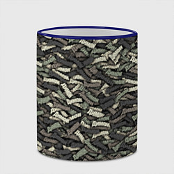 Кружка 3D Камуфляж - Димон, цвет: 3D-синий кант — фото 2
