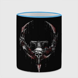 Кружка 3D Quake Champions, цвет: 3D-небесно-голубой кант — фото 2