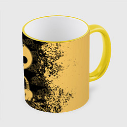 Кружка 3D Bendy And The Ink Machine краска, цвет: 3D-желтый кант