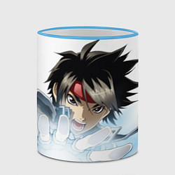 Кружка 3D Волшебник воин Орфен, цвет: 3D-небесно-голубой кант — фото 2