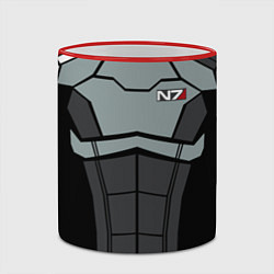 Кружка 3D КОСТЮМ N7 MASS EFFECT N7 М, цвет: 3D-красный кант — фото 2