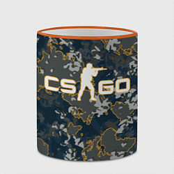 Кружка 3D CS:GO - Camo, цвет: 3D-оранжевый кант — фото 2