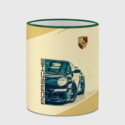 Кружка 3D Porsche, цвет: 3D-зеленый кант — фото 2