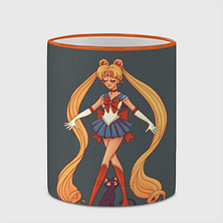 Кружка 3D Sailor Moon Сейлор Мун, цвет: 3D-оранжевый кант — фото 2