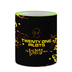 Кружка 3D TWENTY ONE PILOTS TOP, цвет: 3D-светло-зеленый кант — фото 2