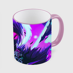 Кружка 3D Evelynn LOL, цвет: 3D-розовый кант