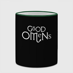 Кружка 3D GOOD OMENS БЛАГИЕ ЗНАМЕНИЯ КРЫЛЬЯ, цвет: 3D-зеленый кант — фото 2